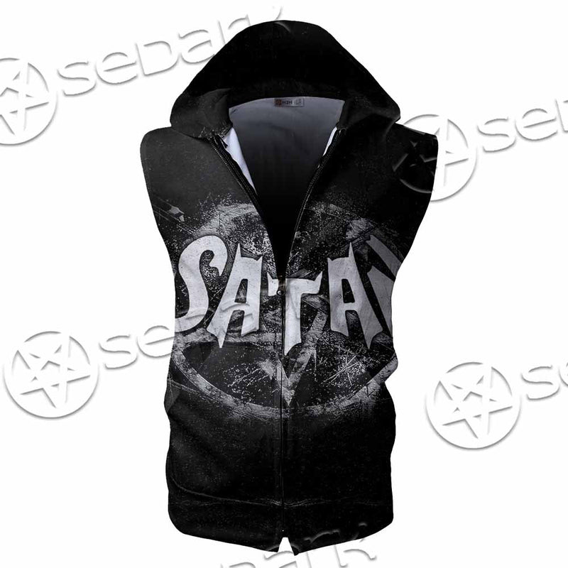 My Own God 666 SED-1071 Zip Sleeveless Hoodie