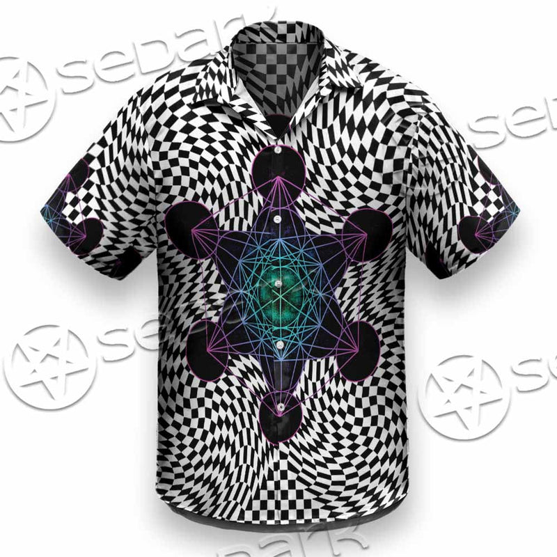 Psychedelic Metatron'S Cube SED-1072 Shirt Allover