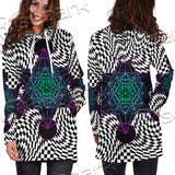 Psychedelic Metatron'S Cube SED-1072 Hoodie Dress