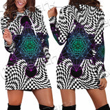 Psychedelic Metatron'S Cube SED-1072 Hoodie Dress