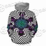 Psychedelic Metatron'S Cube SED-1072 Hoodie & Zip Hoodie