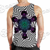 Psychedelic Metatron'S Cube SED-1072 Men Tank-tops