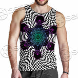 Psychedelic Metatron'S Cube SED-1072 Men Tank-tops
