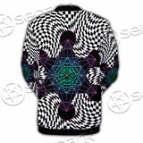 Psychedelic Metatron'S Cube SED-1072 Button Jacket