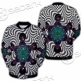 Psychedelic Metatron'S Cube SED-1072 Button Jacket
