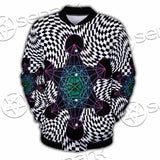 Psychedelic Metatron'S Cube SED-1072 Button Jacket