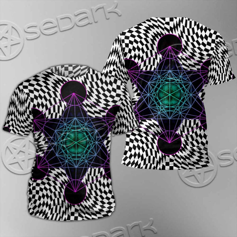 Psychedelic Metatron'S Cube SED-1072 Unisex T-shirt