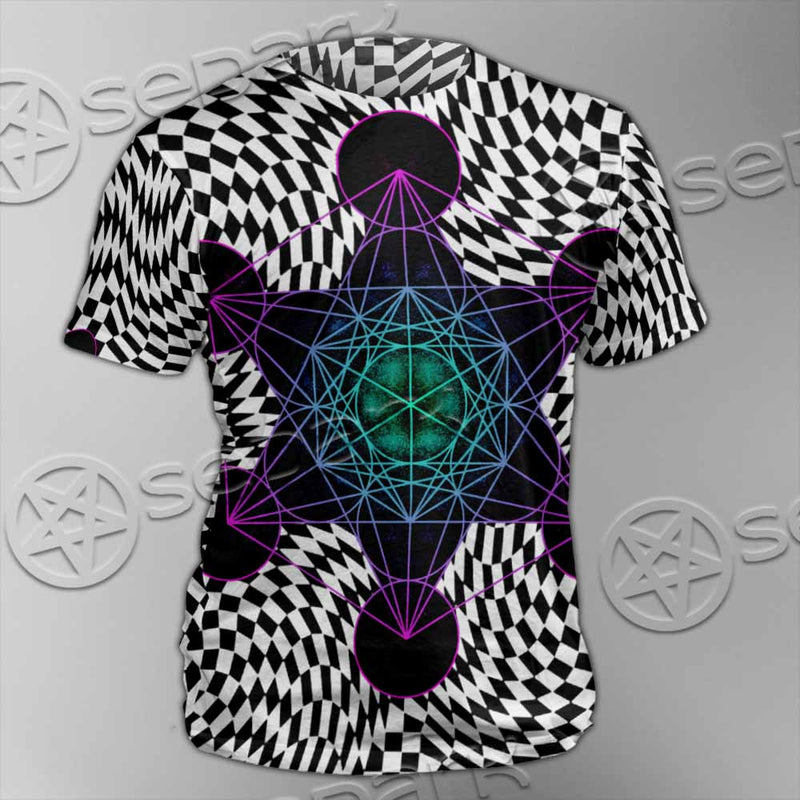 Psychedelic Metatron'S Cube SED-1072 Unisex T-shirt