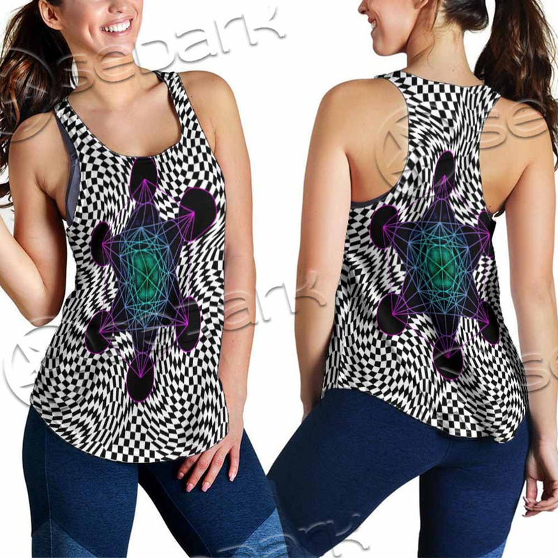 Psychedelic Metatron'S Cube SED-1072 Women Tank Top