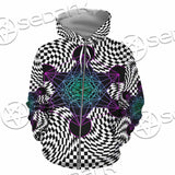 Psychedelic Metatron'S Cube SED-1072 Hoodie & Zip Hoodie