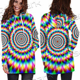 Psychedelic Optical Illusions SED-1073 Hoodie Dress