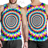 Psychedelic Optical Illusions SED-1073 Men Tank-tops