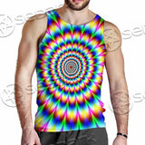 Psychedelic Optical Illusions SED-1073 Men Tank-tops