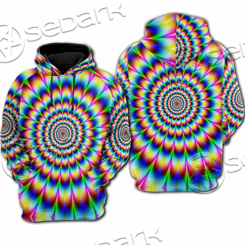 Psychedelic Optical Illusions SED-1073 Hoodie & Zip Hoodie Raglan