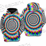Psychedelic Optical Illusions SED-1073 Hoodie & Zip Hoodie Raglan