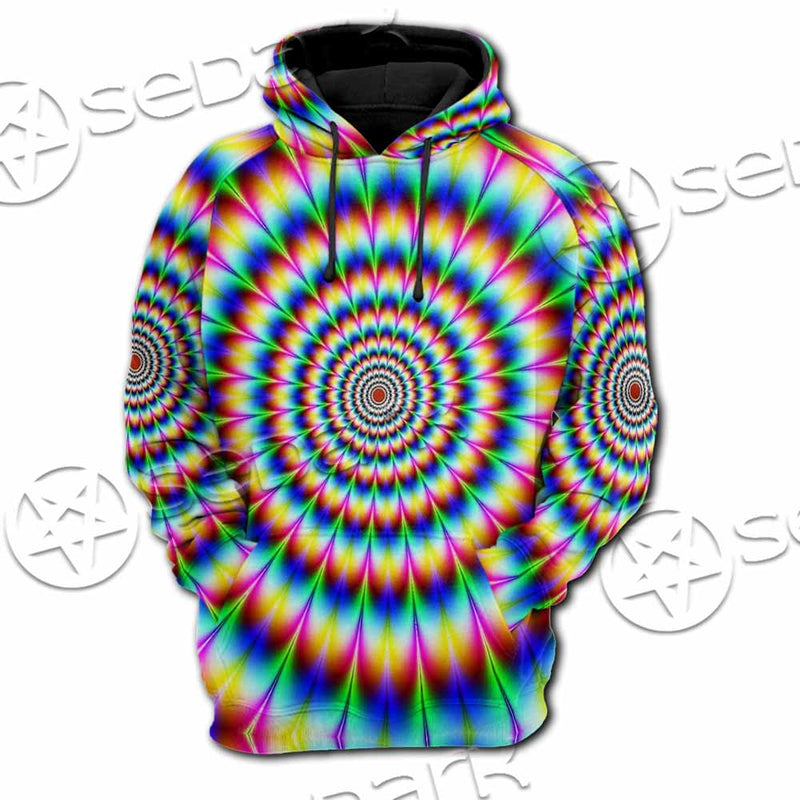 Psychedelic Optical Illusions SED-1073 Hoodie & Zip Hoodie Raglan