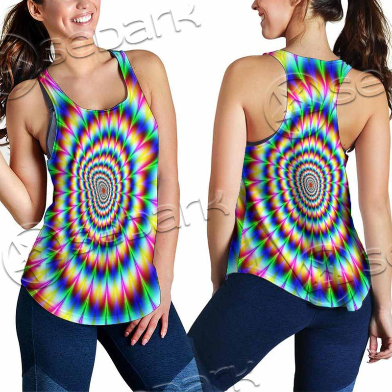 Psychedelic Optical Illusions SED-1073 Women Tank Top