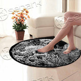 Circle Death Metal Illustration Skull Horror SED-1075 Round Carpet