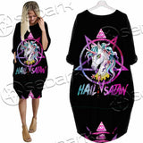 Unicorn Hail Satan SED-1078 Batwing Pocket Dress