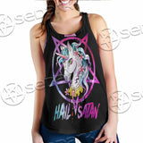 Unicorn Hail Satan SED-1078 Women Tank Top