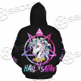 Unicorn Hail Satan SED-1078 Hoodie & Zip Hoodie