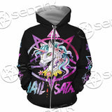 Unicorn Hail Satan SED-1078 Hoodie & Zip Hoodie