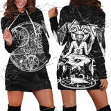 Baphomet With Cat SED-1079 Hoodie Dress