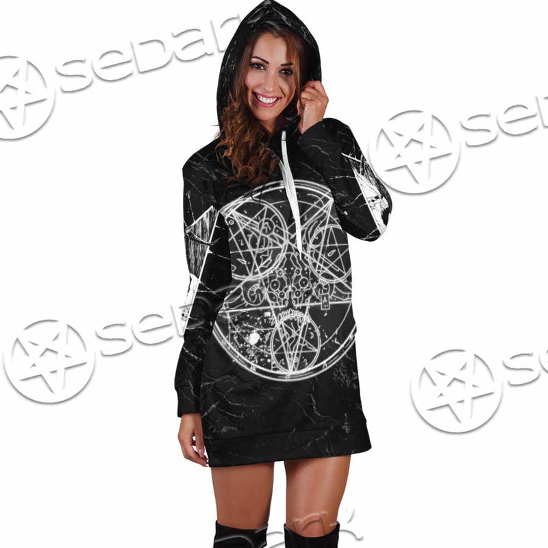 Baphomet With Cat SED-1079 Hoodie Dress