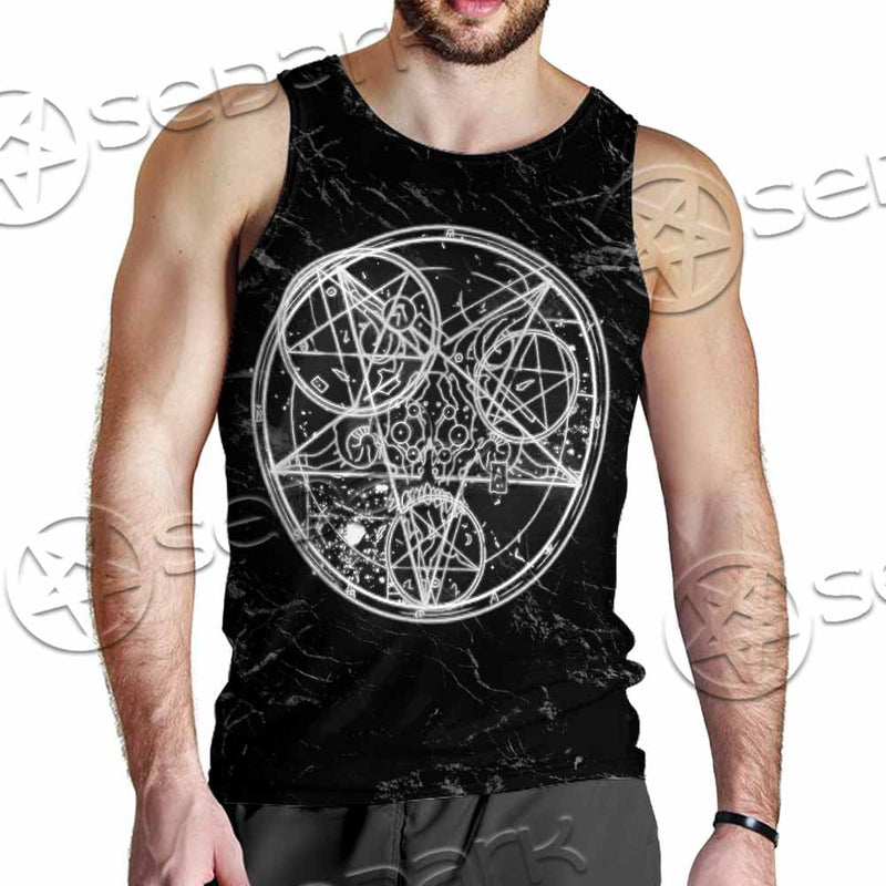 Baphomet With Cat SED-1079 Men Tank-tops