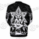 Baphomet With Cat SED-1079 Button Jacket