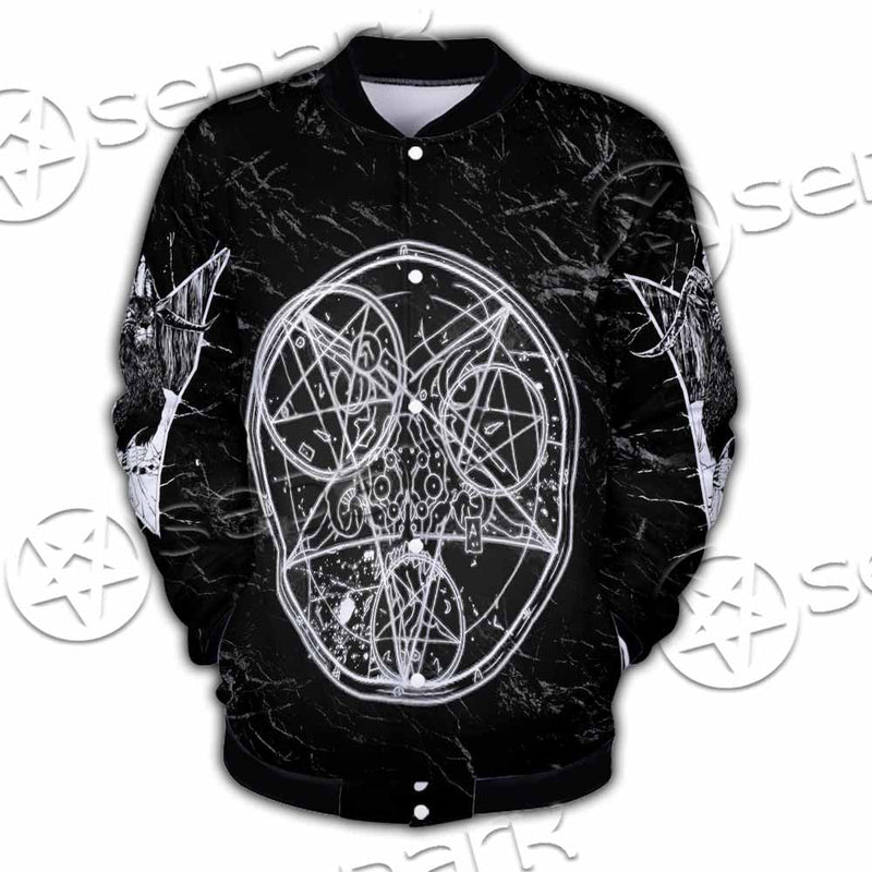 Baphomet With Cat SED-1079 Button Jacket