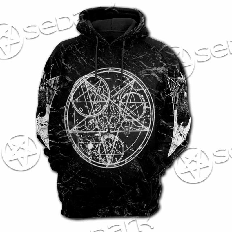Baphomet With Cat SED-1079 Hoodie & Zip Hoodie Raglan