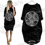 Baphomet With Cat SED-1079 Batwing Pocket Dress