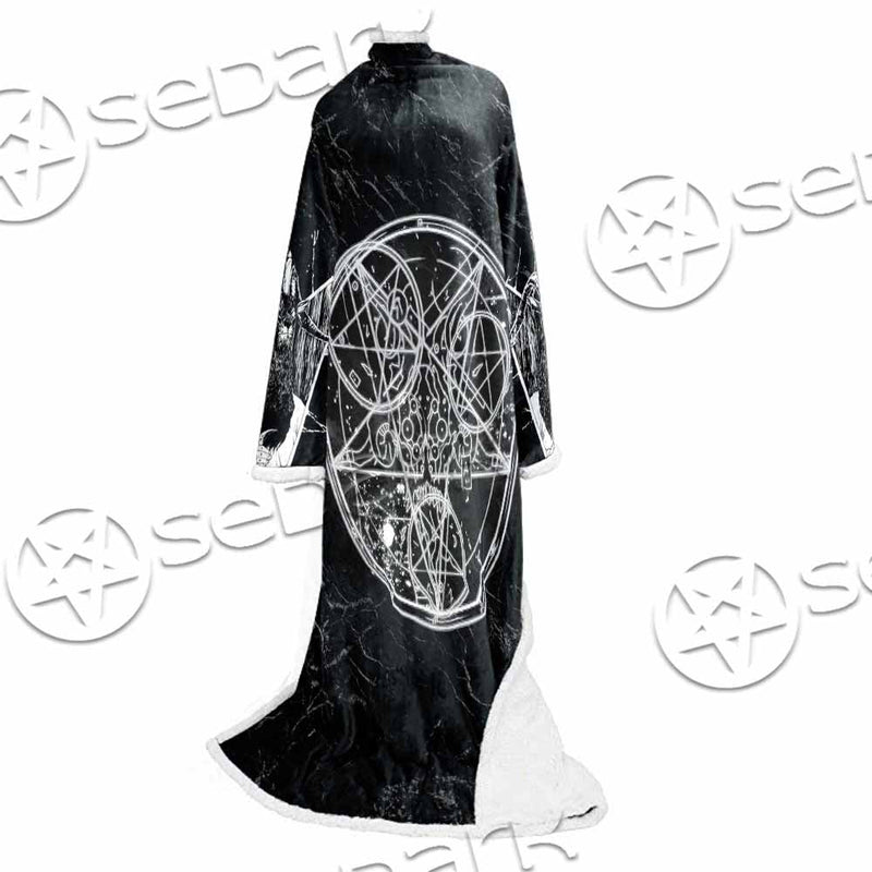 Baphomet With Cat SED-1079 Sleeved Blanket