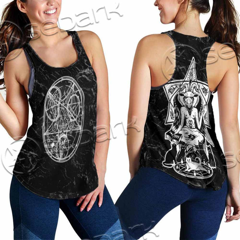 Baphomet With Cat SED-1079 Women Tank Top