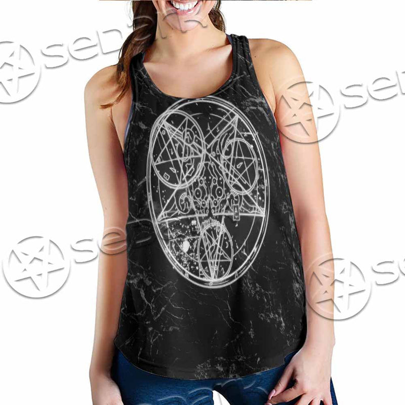 Baphomet With Cat SED-1079 Women Tank Top