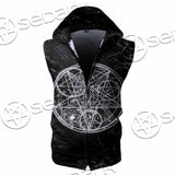 Baphomet With Cat SED-1079 Zip Sleeveless Hoodie