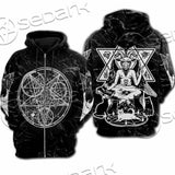 Baphomet With Cat SED-1079 Hoodie & Zip Hoodie Raglan