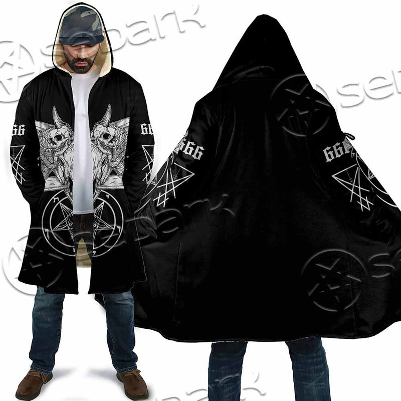 Skull Baphomet Satanism SED-1080 Cloak