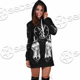 Lucifer Inverted Cross SED-1081 Hoodie Dress