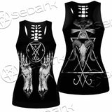Lucifer Inverted Cross SED-1081 Women Tank Top