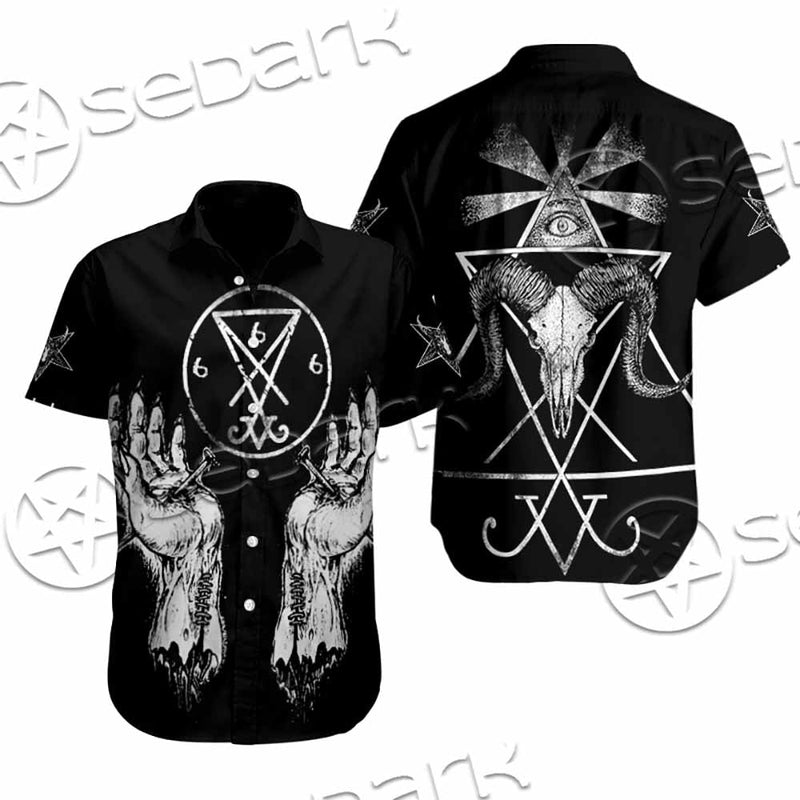Lucifer Inverted Cross SED-1081 Shirt Allover