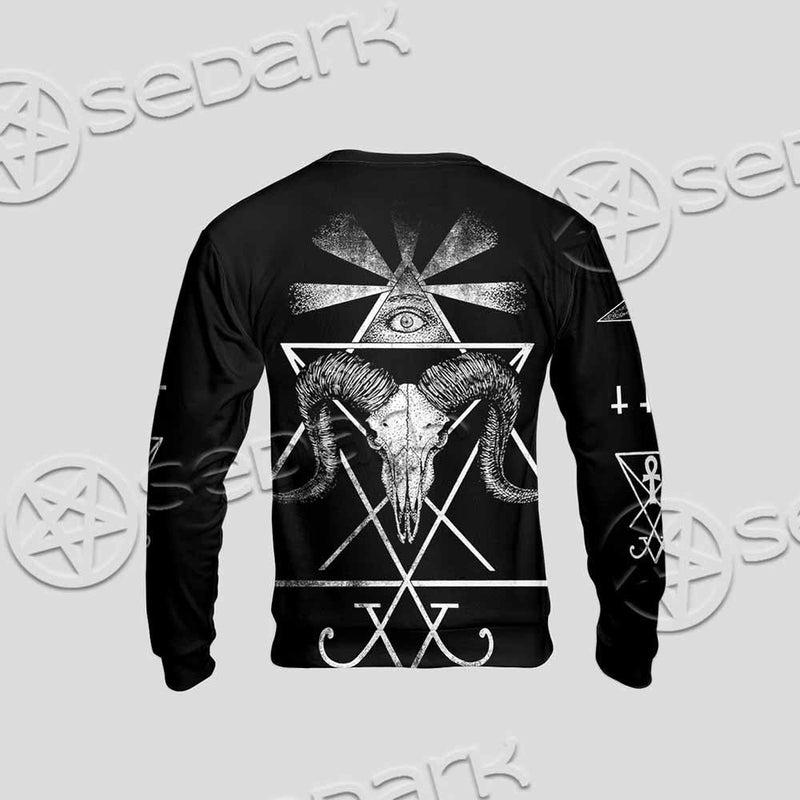 Lucifer Inverted Cross SED-1081 Unisex Sweatshirt