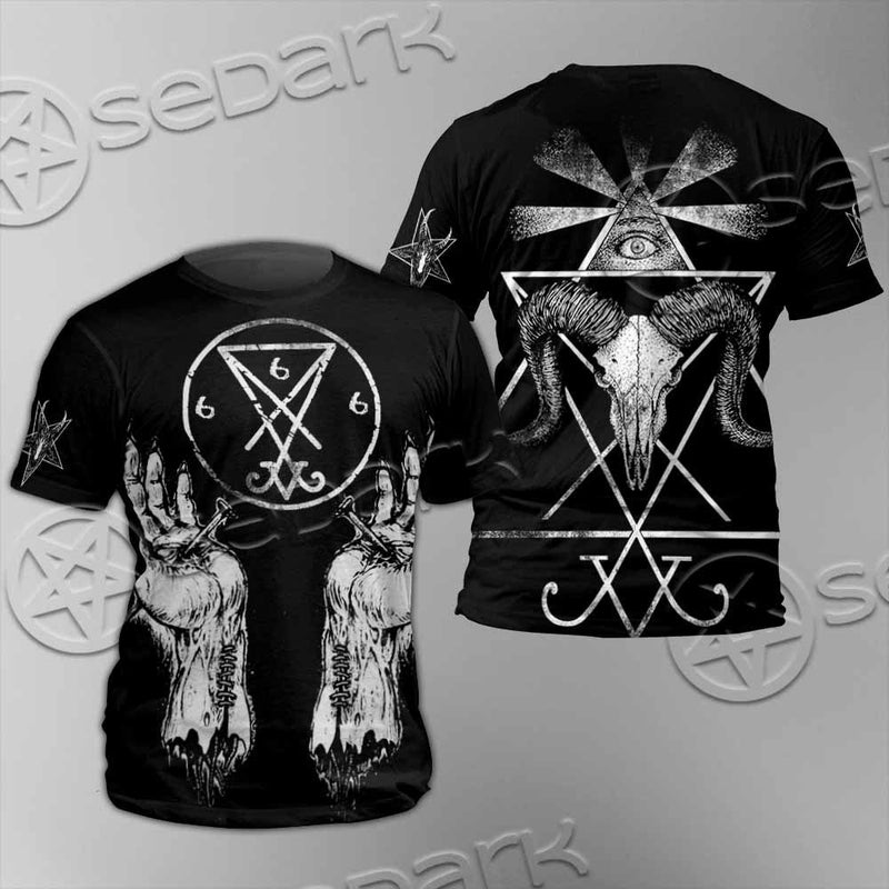 Lucifer Inverted Cross SED-1081 Unisex T-shirt