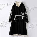 Baphomet Sigil SED-1082 Oversized Sherpa Blanket Hoodie