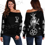 Baphomet Sigil SED-1082 Off Shoulder Sweaters
