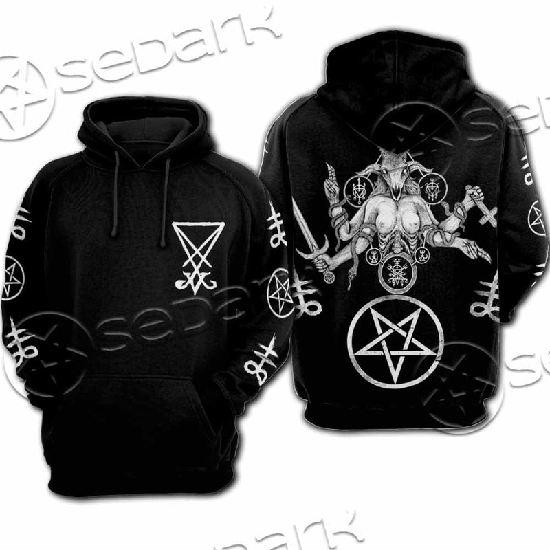 Baphomet Sigil SED-1082 Hoodie & Zip Hoodie Raglan