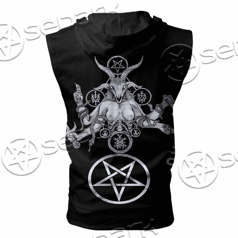 Baphomet Sigil SED-1082 Zip Sleeveless Hoodie