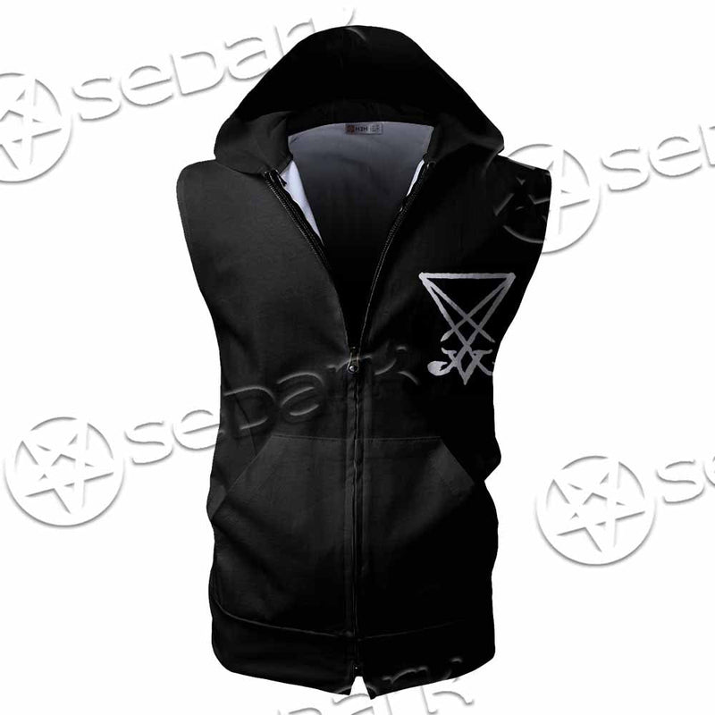 Baphomet Sigil SED-1082 Zip Sleeveless Hoodie