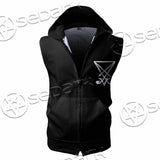 Baphomet Sigil SED-1082 Zip Sleeveless Hoodie